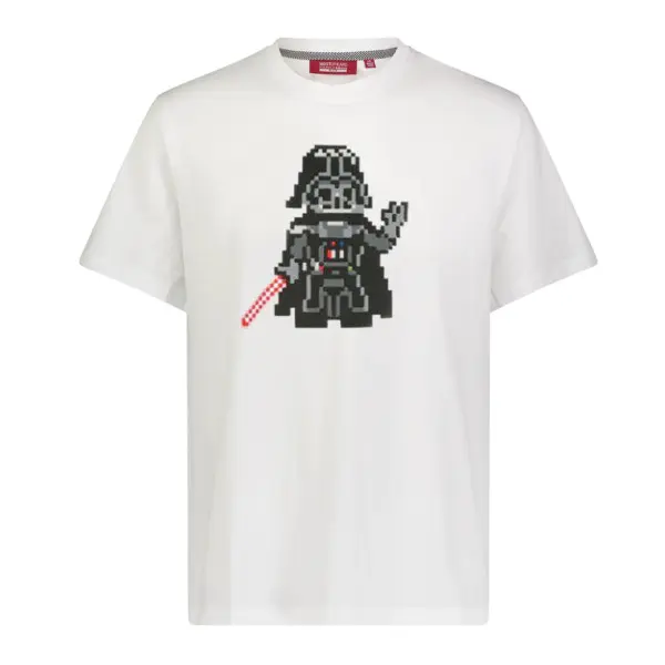 Invader Short Sleeve Cotton T-shirt with Graphic Print