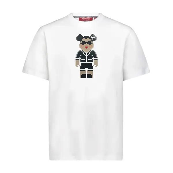Double C Bear Short Sleeve Cotton T-shirt