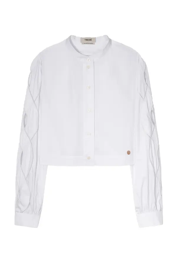 Long Sleeve Shirt with Braid Opening