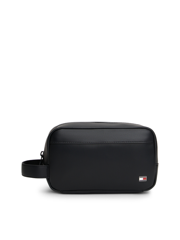 Hilfiger Flag Ribbed Leather Washbag