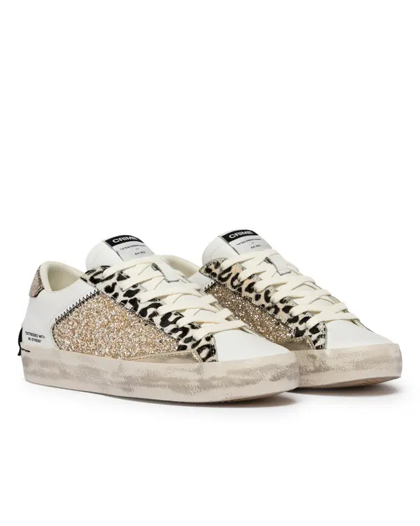 Distressed Glitter Sneakers