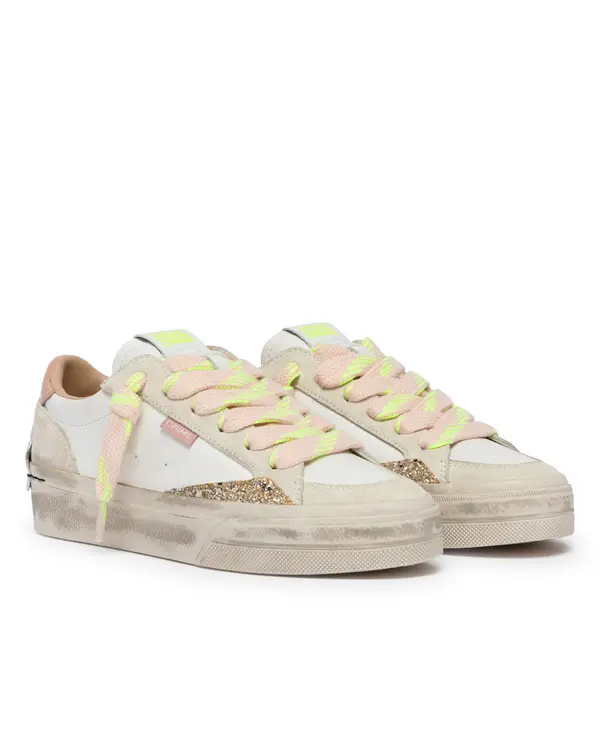 Soho Sour Peach Leather Sneakers