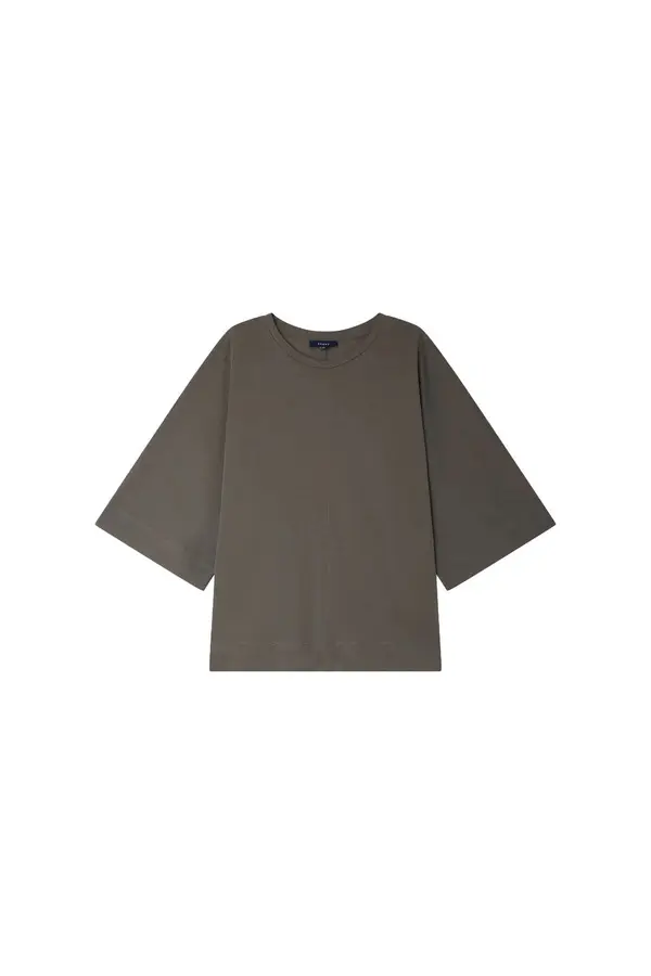 Mid-length Sleeve Boxy T-shirt