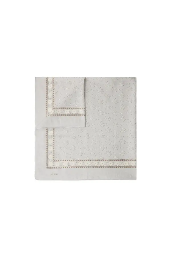 Floral Print Silk Scarf