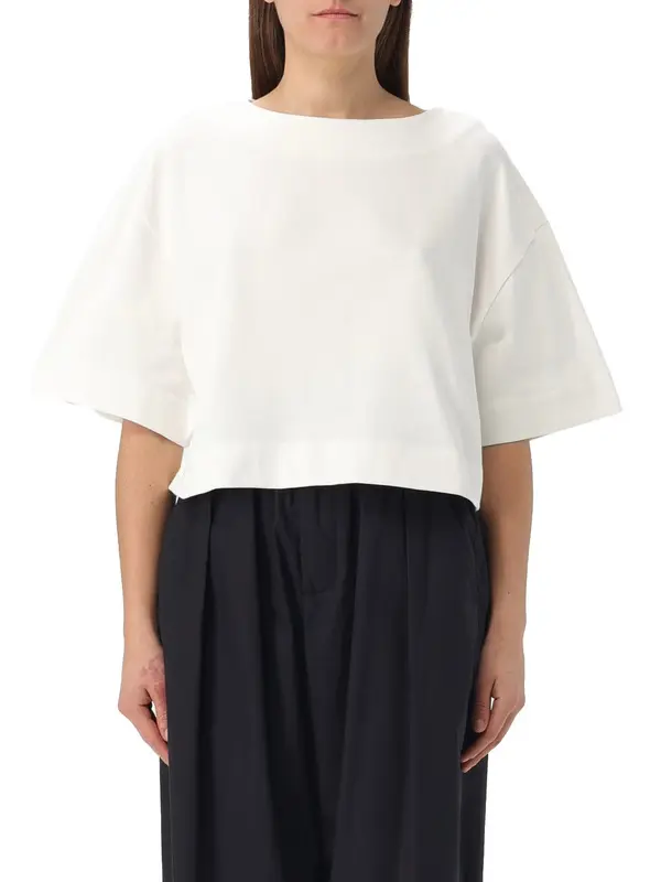 Relaxed straight cut short sleeves t-shirt