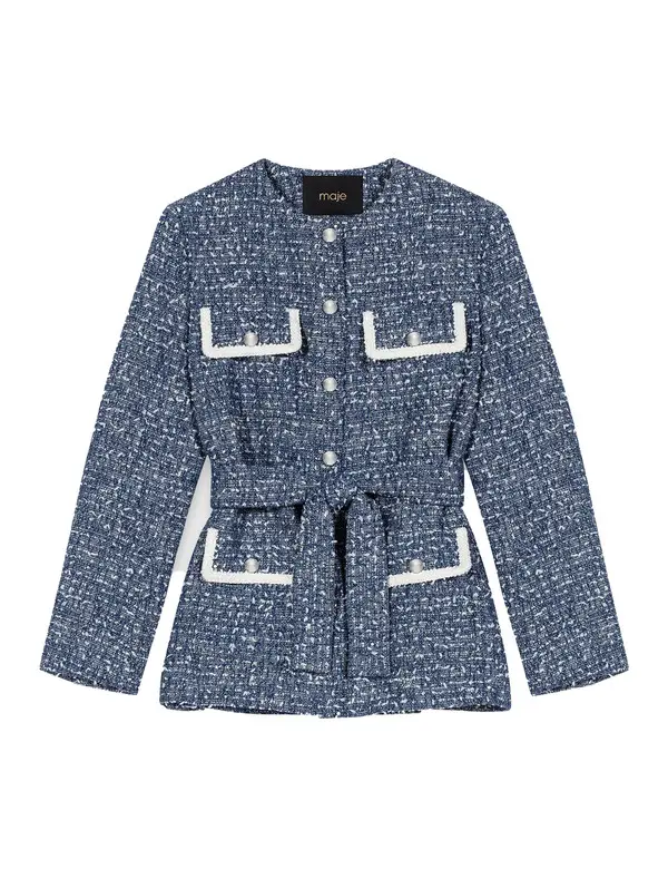 4-Pocket Tweed Jacket Image