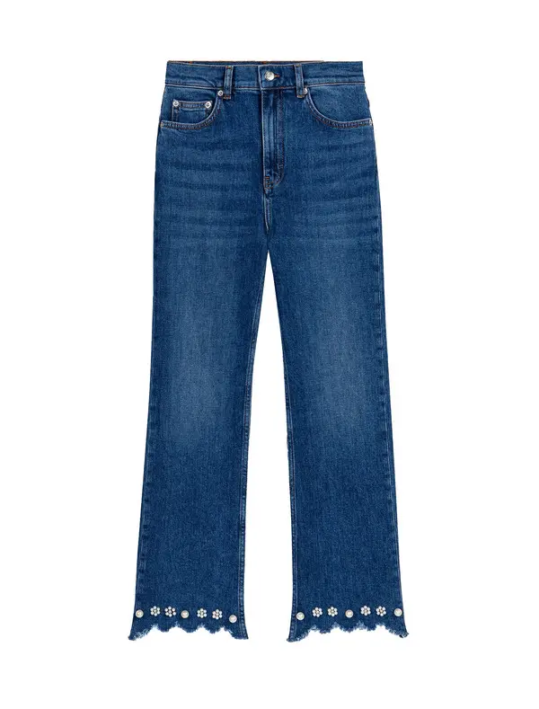 Beaded Bootcut Jeans