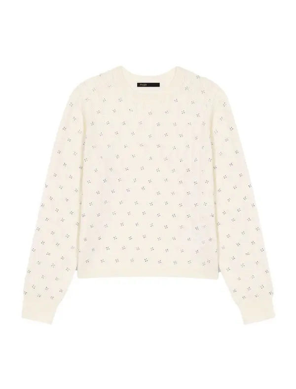 Rhinestone-Front Cardigan Image