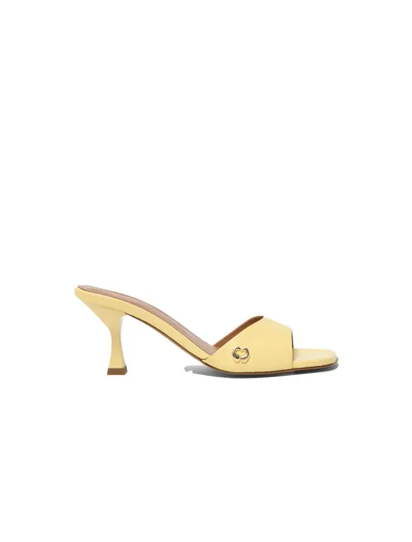 Leather Heeled Mules