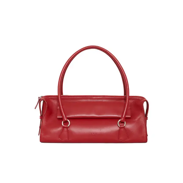 Leather Bowling Shoulder Bag