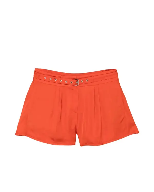 Belted Pleated Shorts