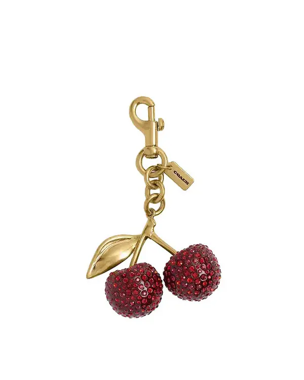 Crystal Cherry Bag Charm