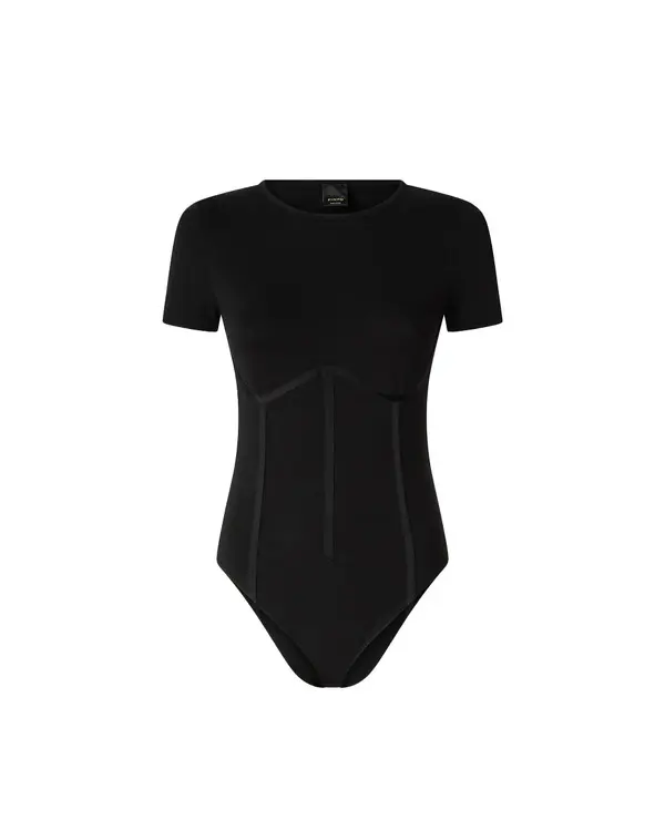Short-sleeved Corset Bodysuit