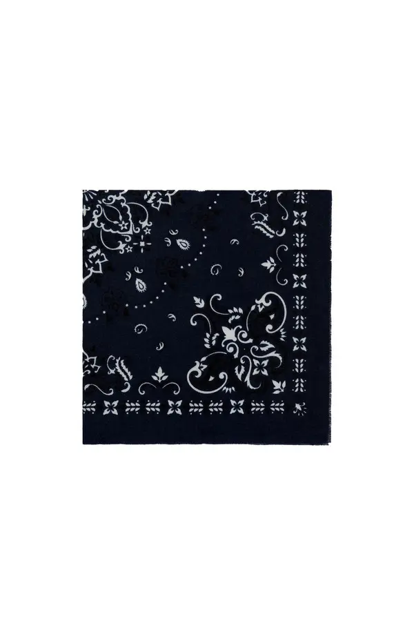 Wool Blend Printed Scarf