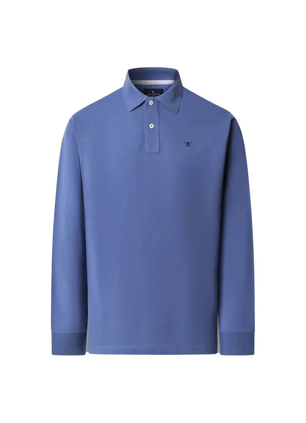 Slim Fit Long Sleeve Pique Polo