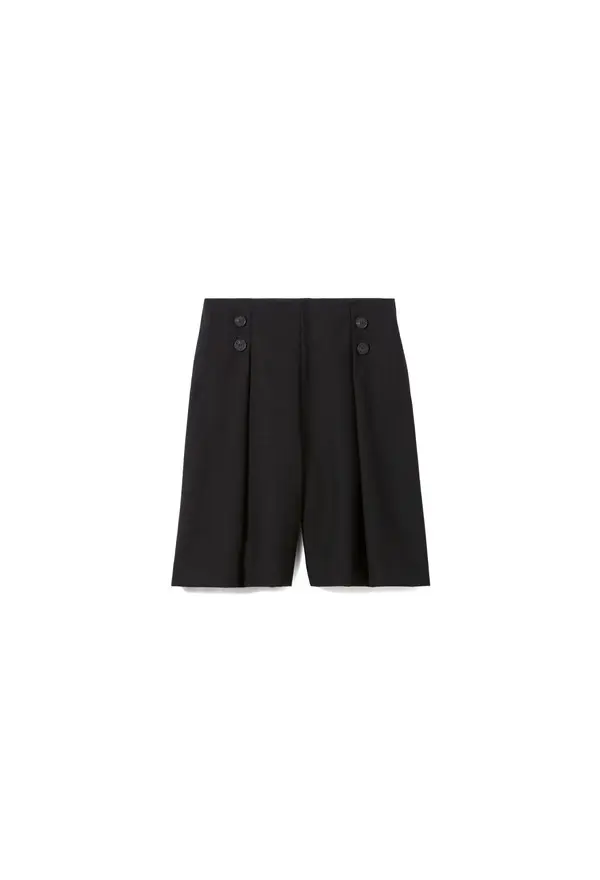 Tailored Wool-Blend Bermuda Shorts