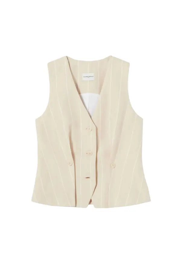 Sleeveless Tailored Waistcoat Top