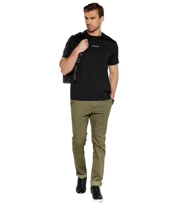 Logo Tape Cotton T-Shirt