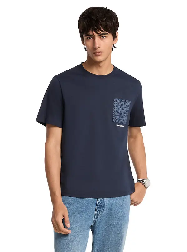 Signature Logo Pocket Cotton T-shirt