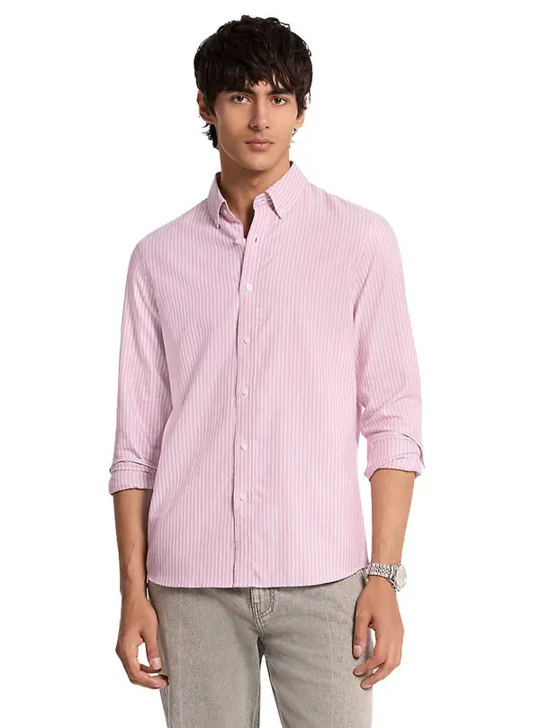 Classic-Fit Striped Cotton Shirt
