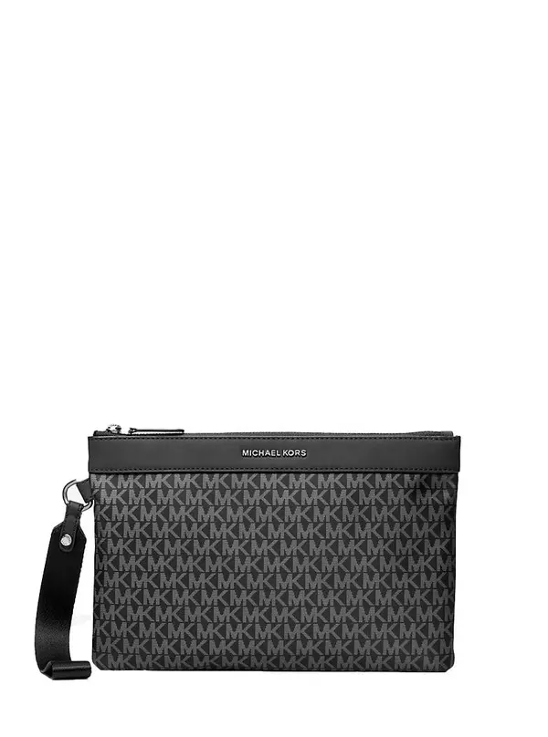 Brooklyn Printed Signature Logo Travel Pouch
