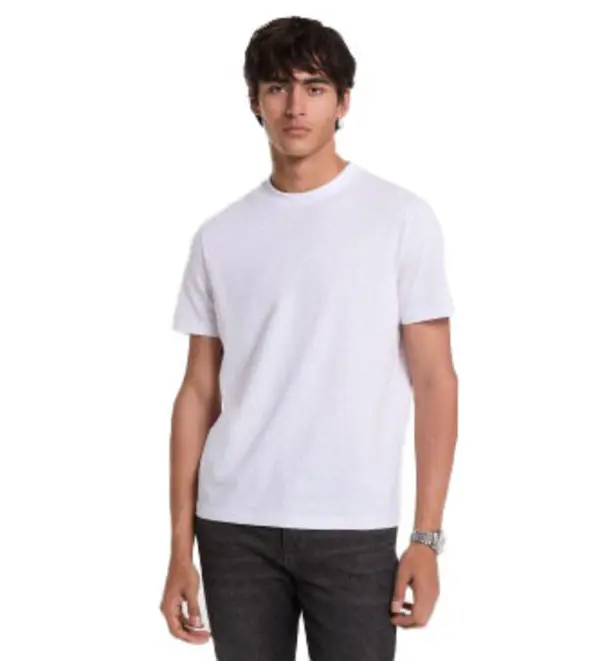 Cotton T-shirt with Monogram Logo Print