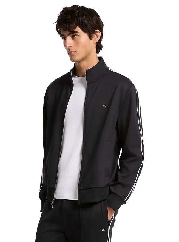 Contrast Piping Track Jacket