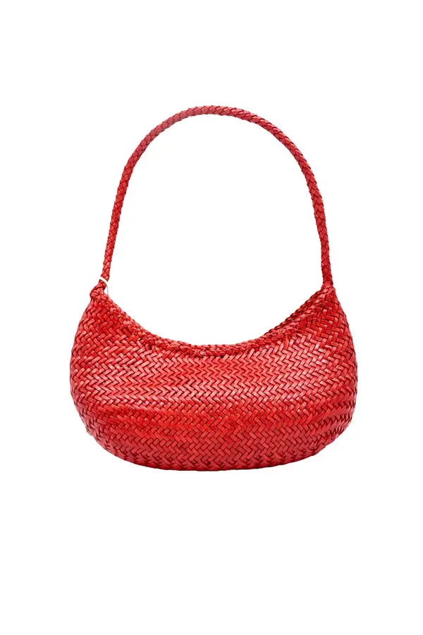 Artisanal Poppy Leather Shoulder Bag