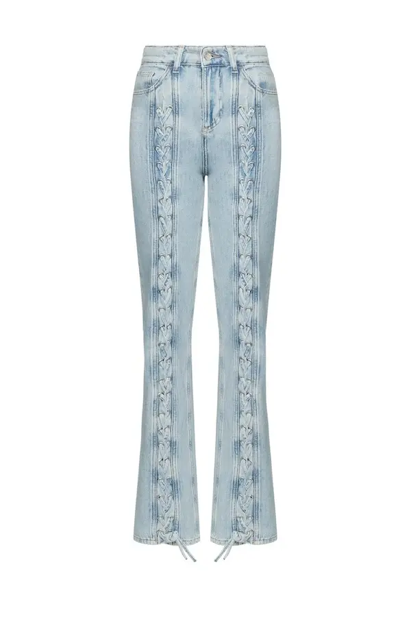 Flared Jeans with Braiding