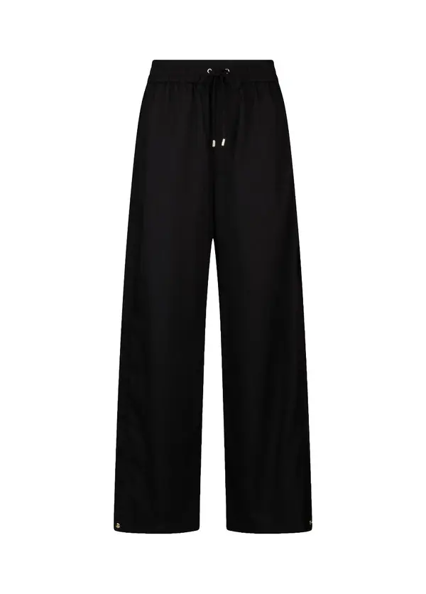 Wide Leg Trousers With Slit Details