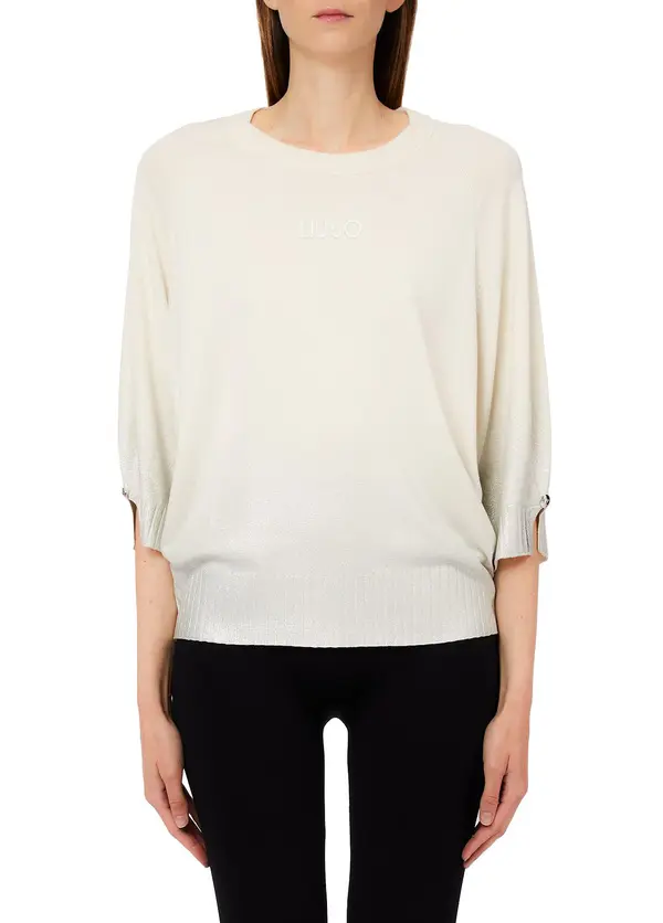Round Neck Knitted Sweater