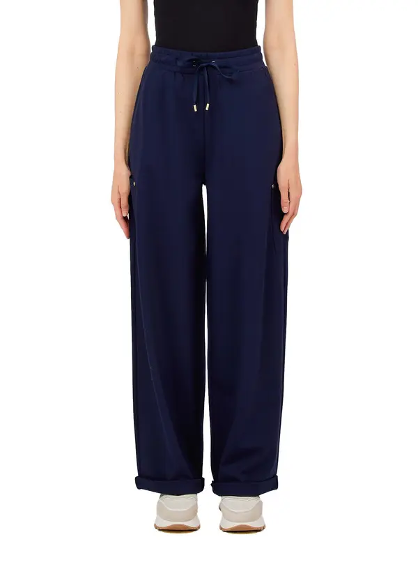 Wide Leg Cargo Trousers