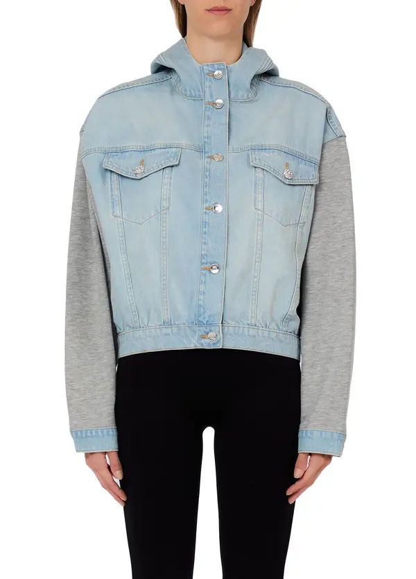 Dual-Fabric Washed Jacket