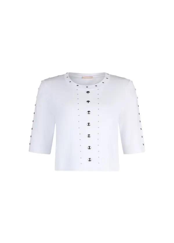 Knit Top With Studs