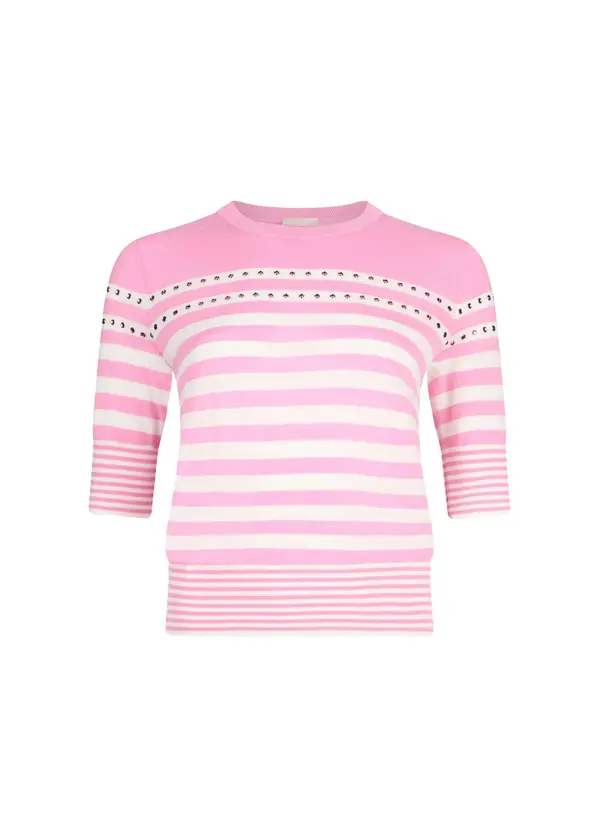 Crew Neck Striped Jumper