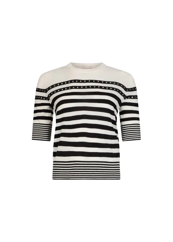 Crew Neck Striped Jumper
