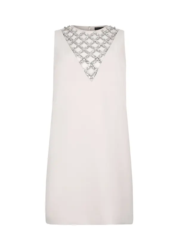 Short Dress with Bejewelled Embellishment Image