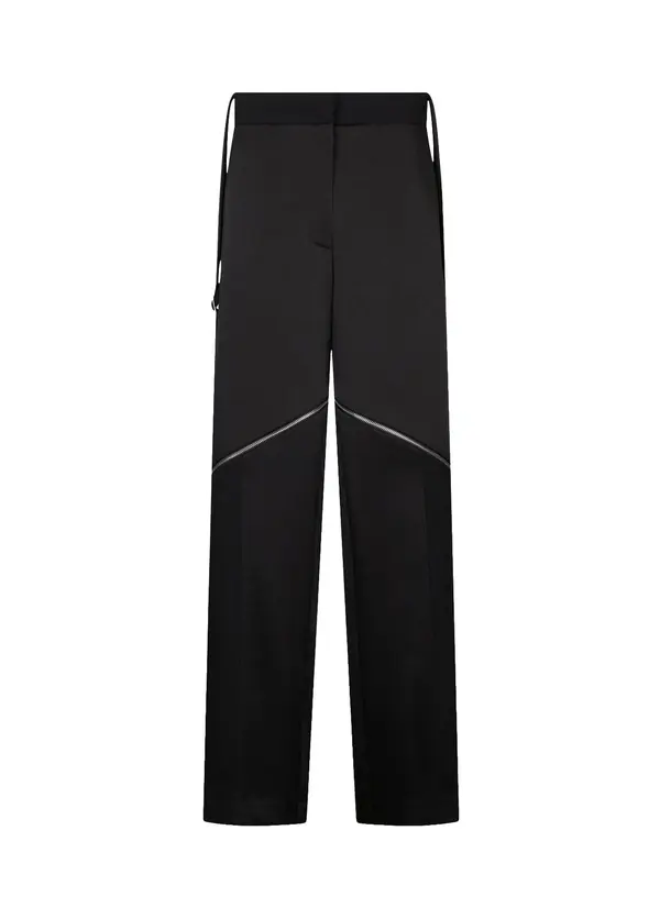 Wide Trousers With Zip