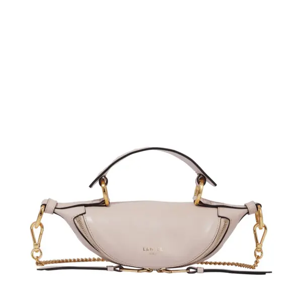 Mini Origami Smooth Leather Crossbody Bag - Light Pink 