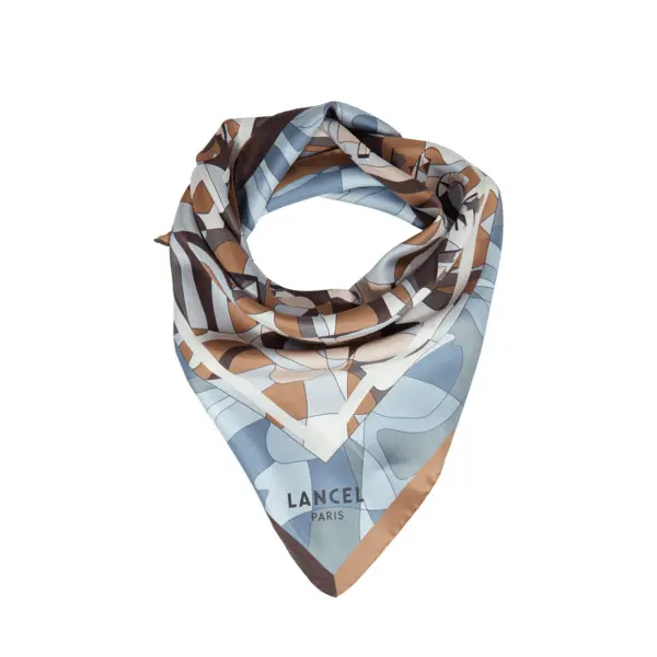 Puzzle Motif Square Silk Scarf 70 X70cm Image