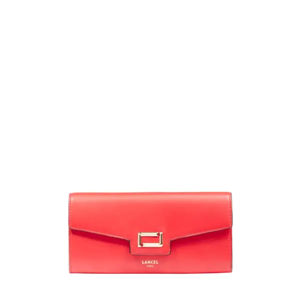 Red Long Angele Leather Wallet Image
