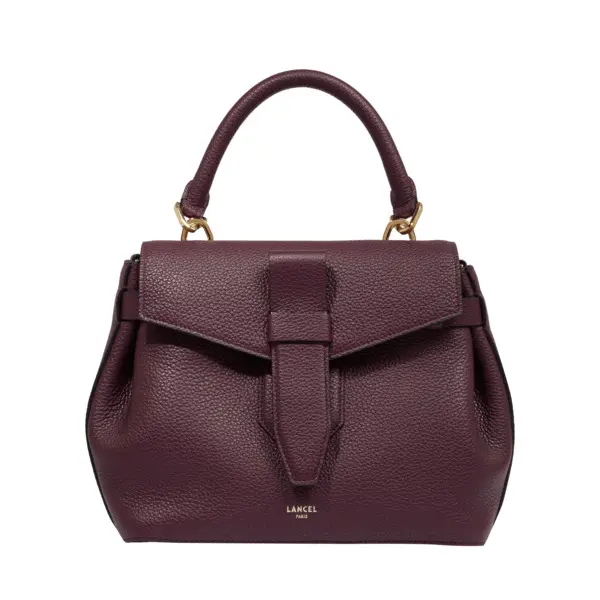 Cassis Grained Leather Small Handbag