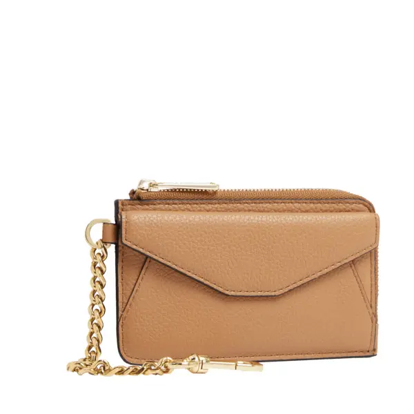 Camel Leather Envelope Style Wallet