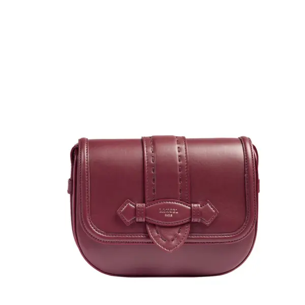 Cassis Sienna Flap-detail Leather Crossbody Bag