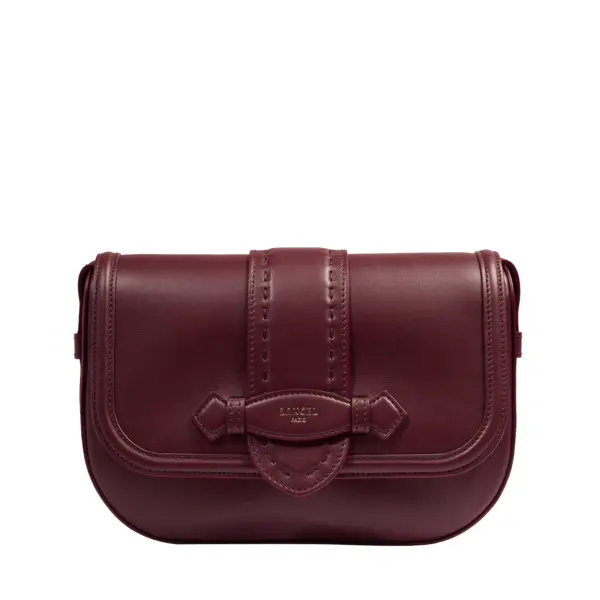 Cassis Sienna Medium Flap-detail Leather Crossbody Bag