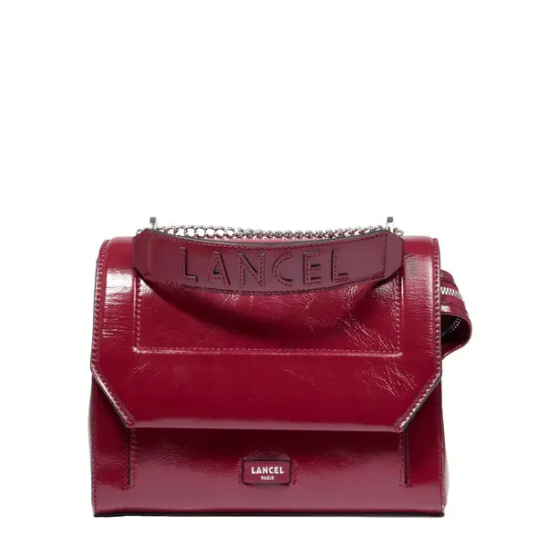 Grenadine Medium Patent Leather Crossbody Bag