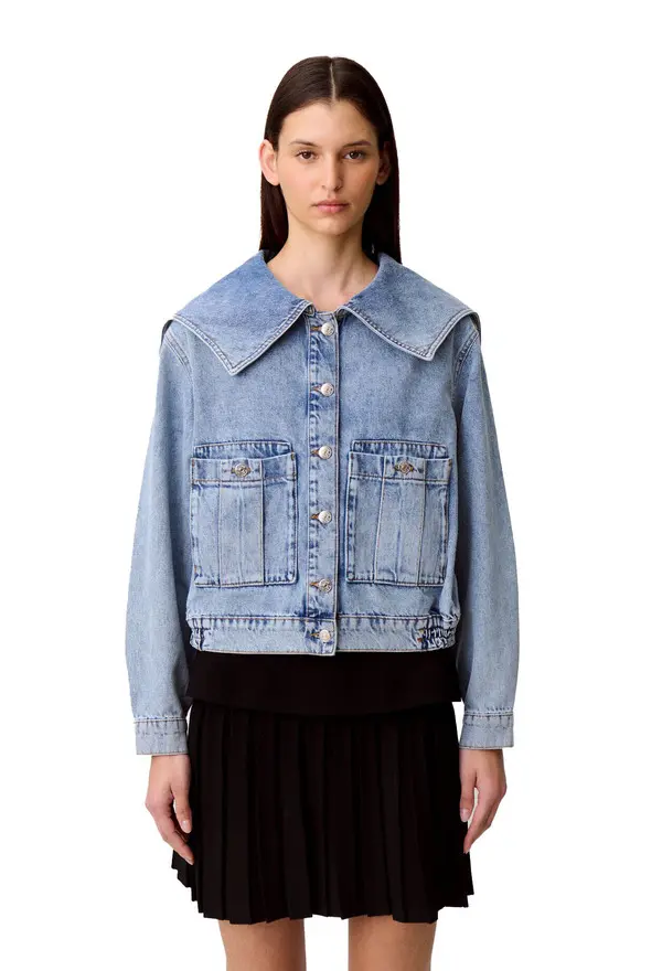 Contrast Stitch Denim Jacket