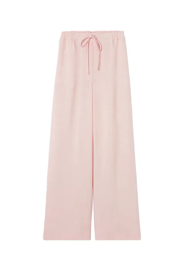 String Wide-Leg Trousers