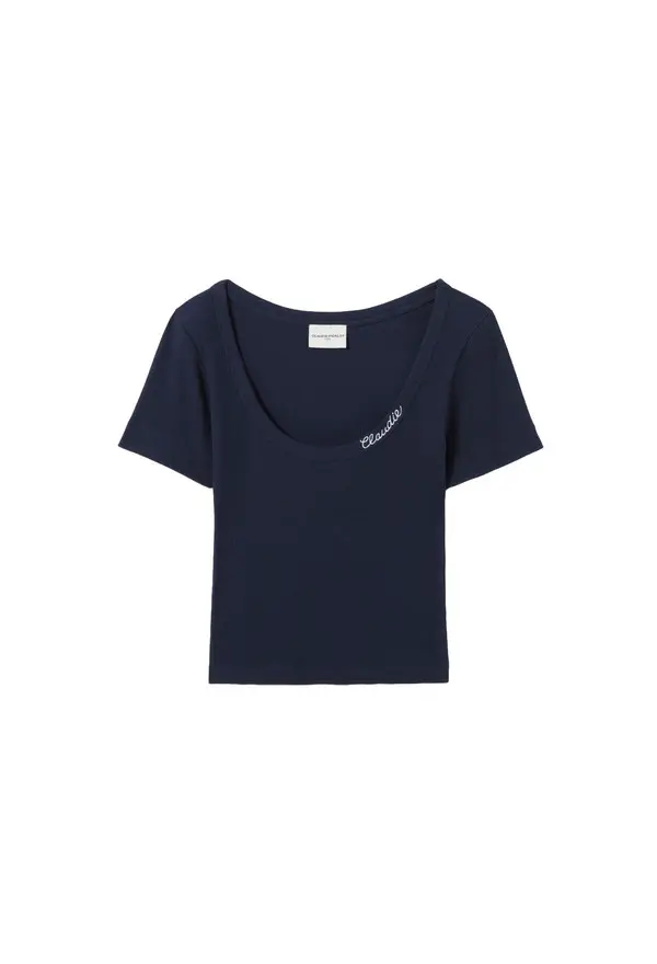 Embroidered Cotton T-Shirt