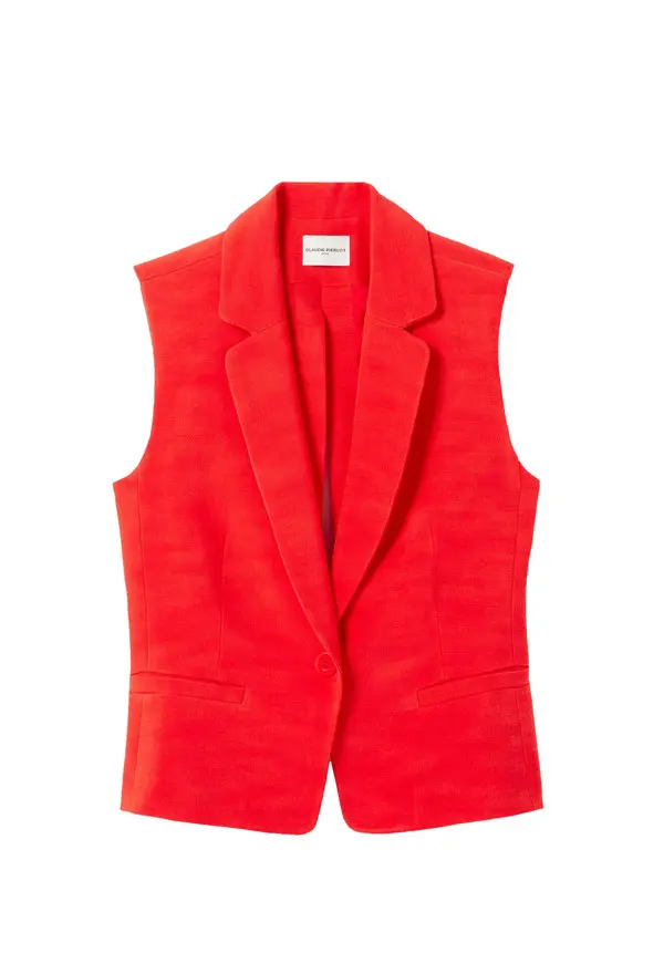 Sleeveless Tailored Blazer